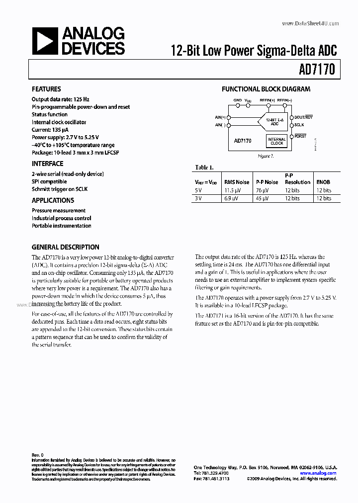 AD7170_89624.PDF Datasheet