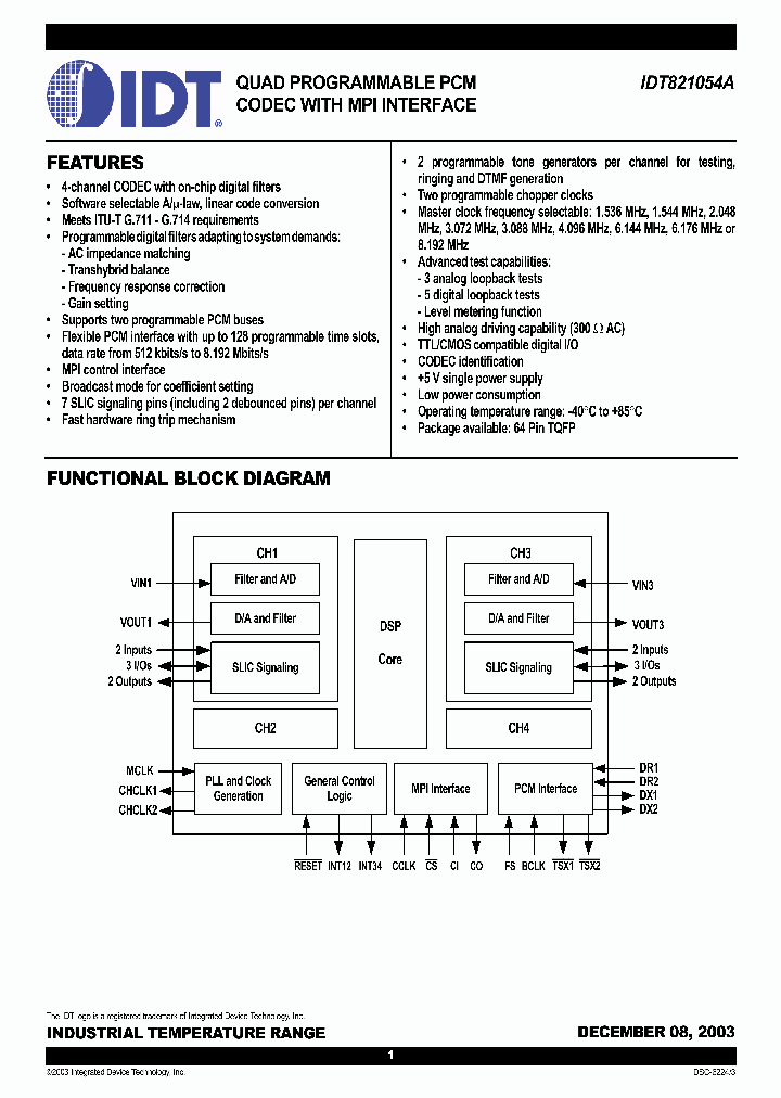 IDT821054A_93294.PDF Datasheet