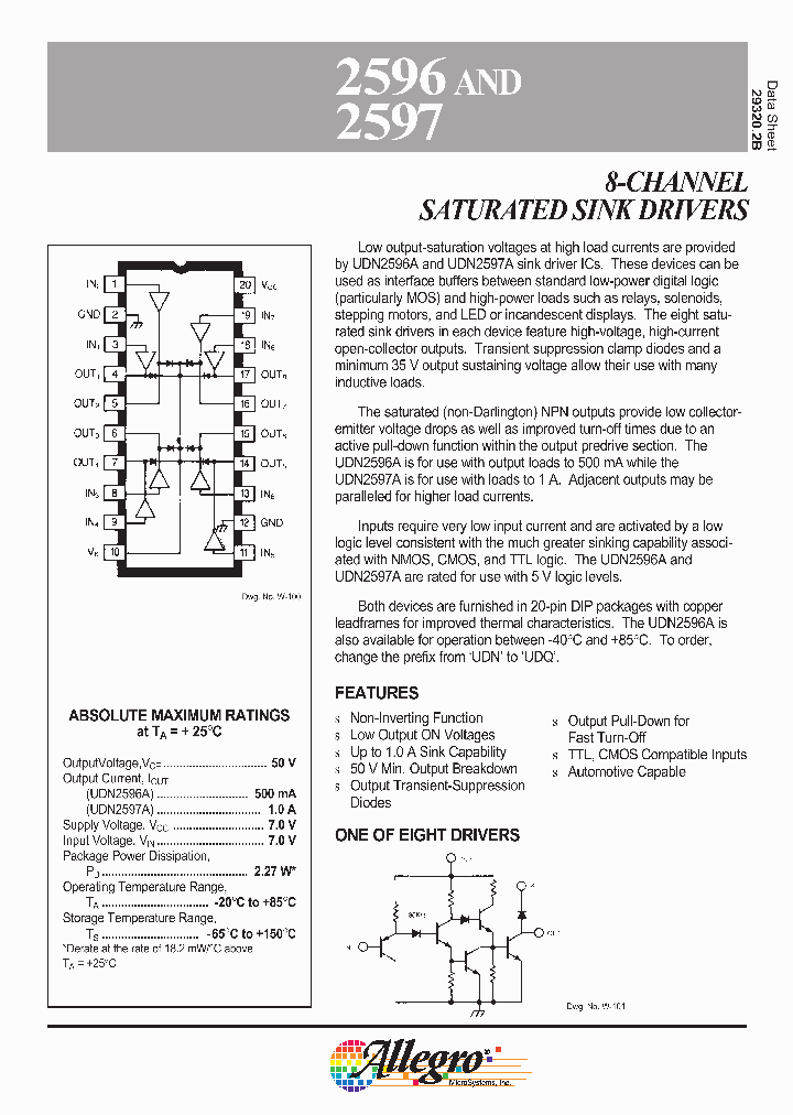 2596_107316.PDF Datasheet Download --- IC-ON-LINE