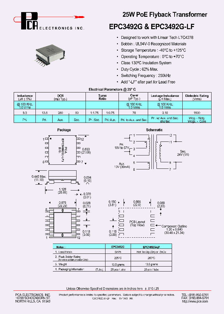 EPC3492G-LF_122503.PDF Datasheet
