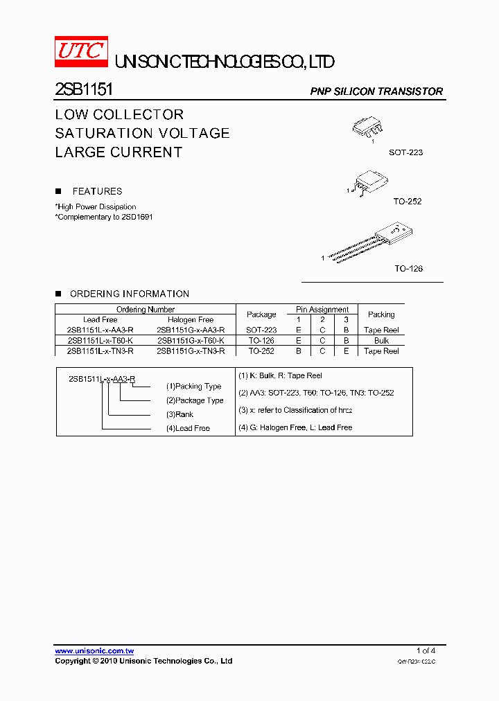 2SB1151G-X-AA3-R_124820.PDF Datasheet