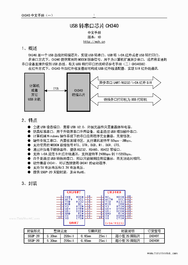 CH340_132707.PDF Datasheet