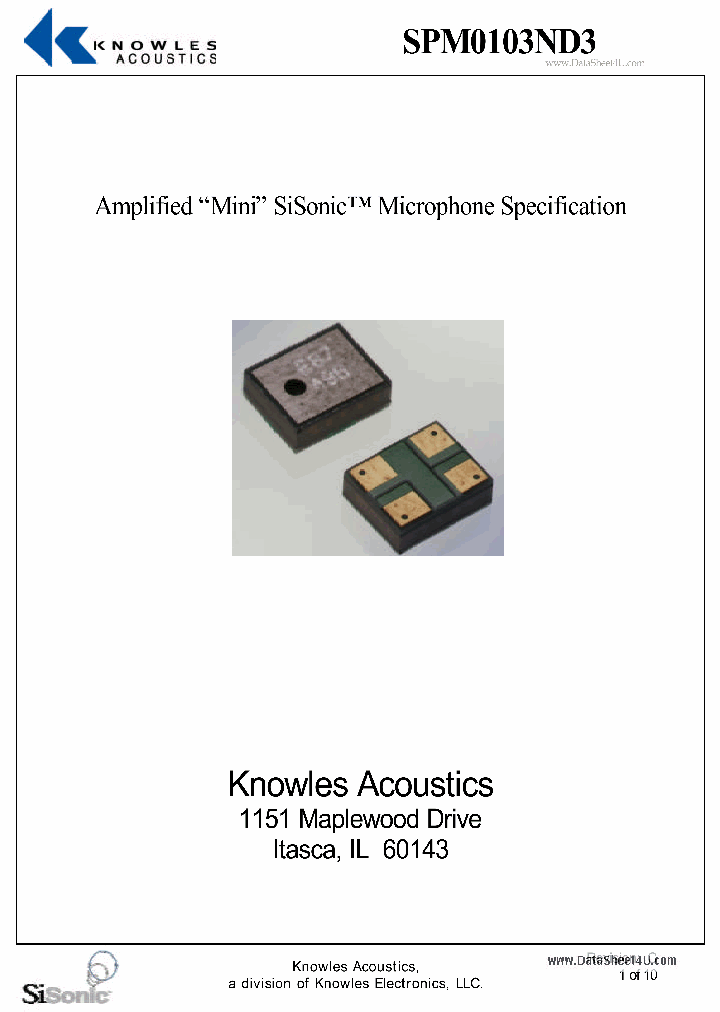 SPM0103ND3_134103.PDF Datasheet