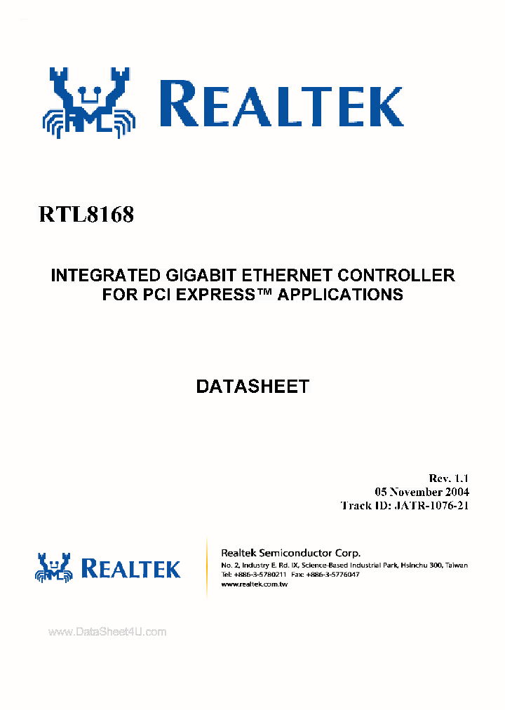 RTL8168_135779.PDF Datasheet