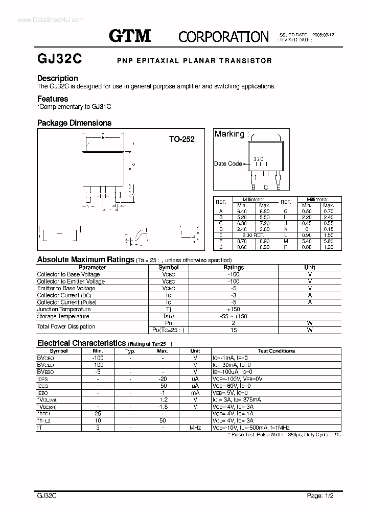 GJ32C_136139.PDF Datasheet Download