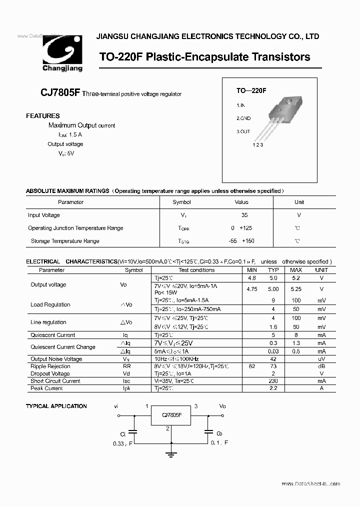 CJ7805F_138213.PDF Datasheet
