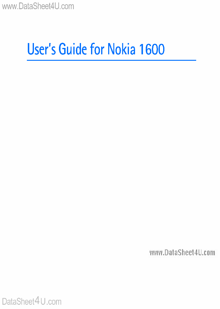 NOKIA1600_140541.PDF Datasheet