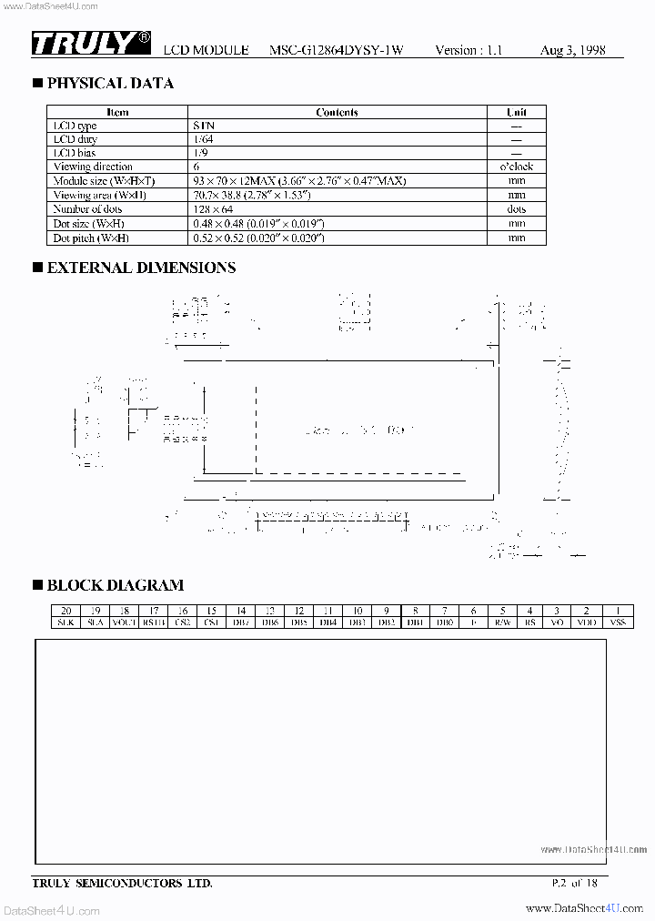 MSC-G12864DYSY-1W_140737.PDF Datasheet