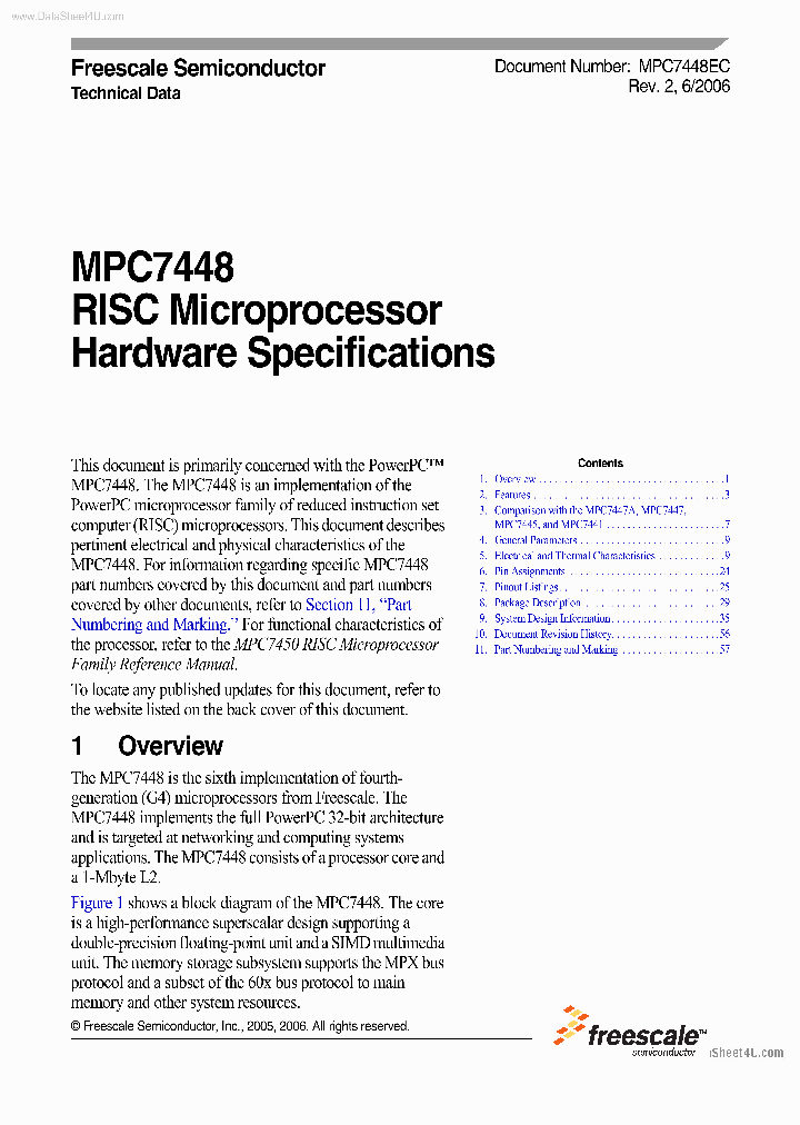 MPC7448_144299.PDF Datasheet
