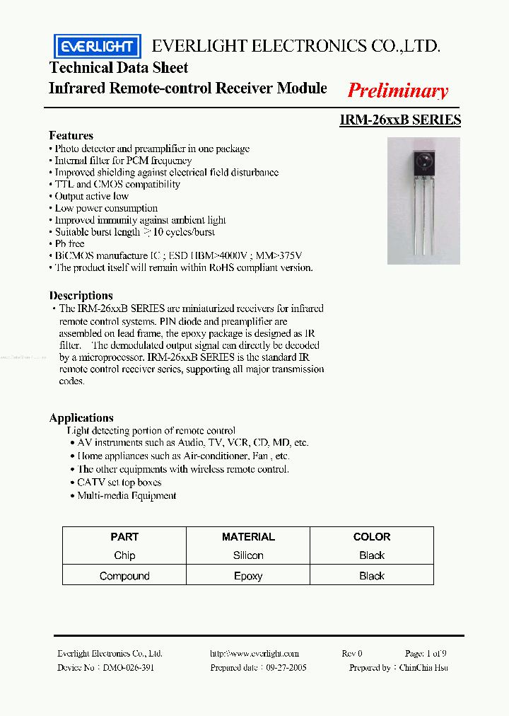 IRM-2638B_147013.PDF Datasheet Download --- IC-ON-LINE