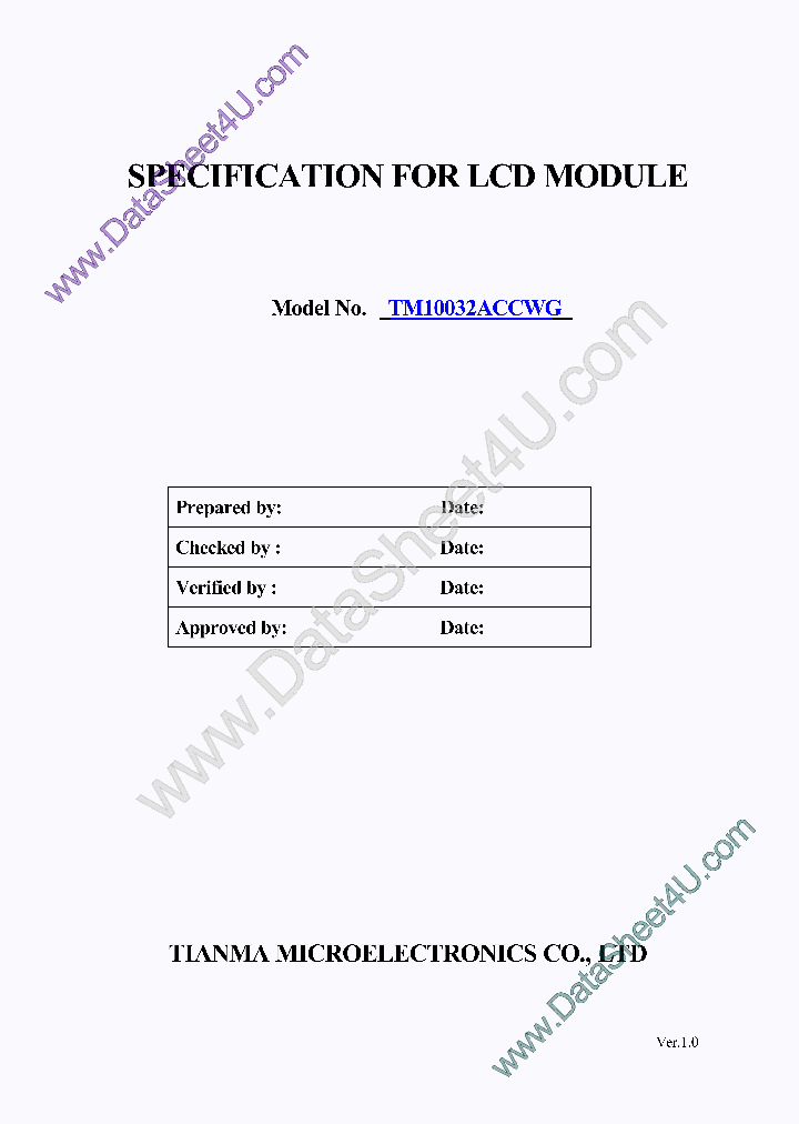 TM10032ACCWG_147908.PDF Datasheet