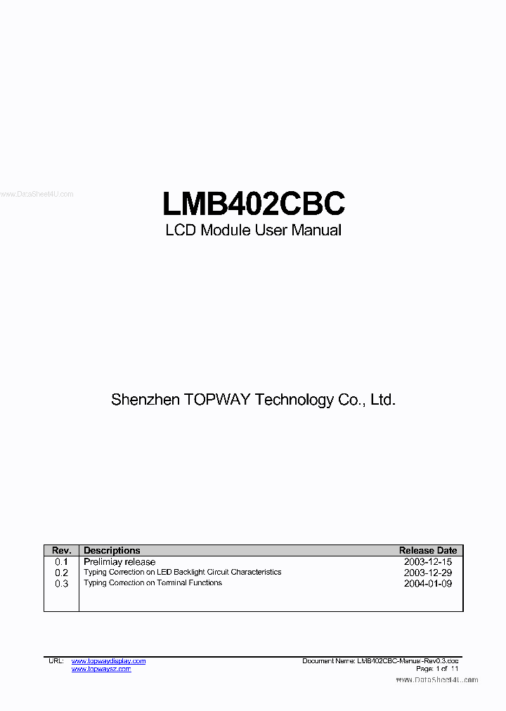 LMB402CBC_153836.PDF Datasheet