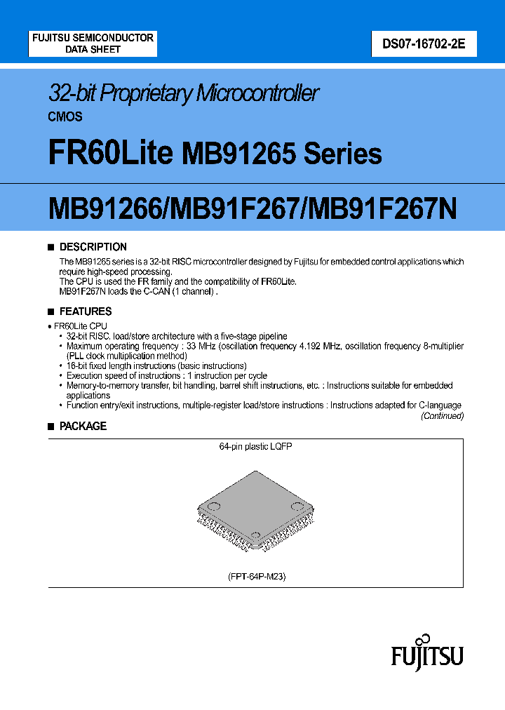 MB91266PMC-G-XXXE1_161004.PDF Datasheet