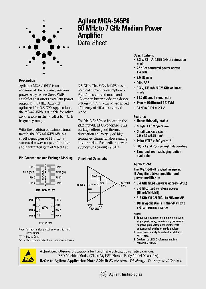 MGA-545P8_160099.PDF Datasheet