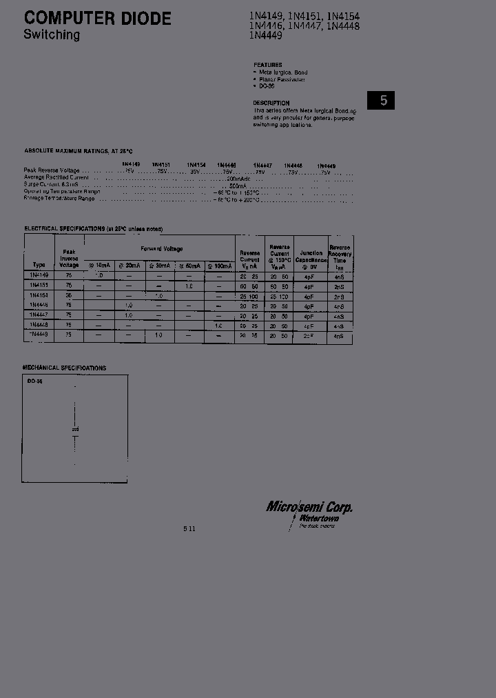1N4149_168123.PDF Datasheet Download --- IC-ON-LINE