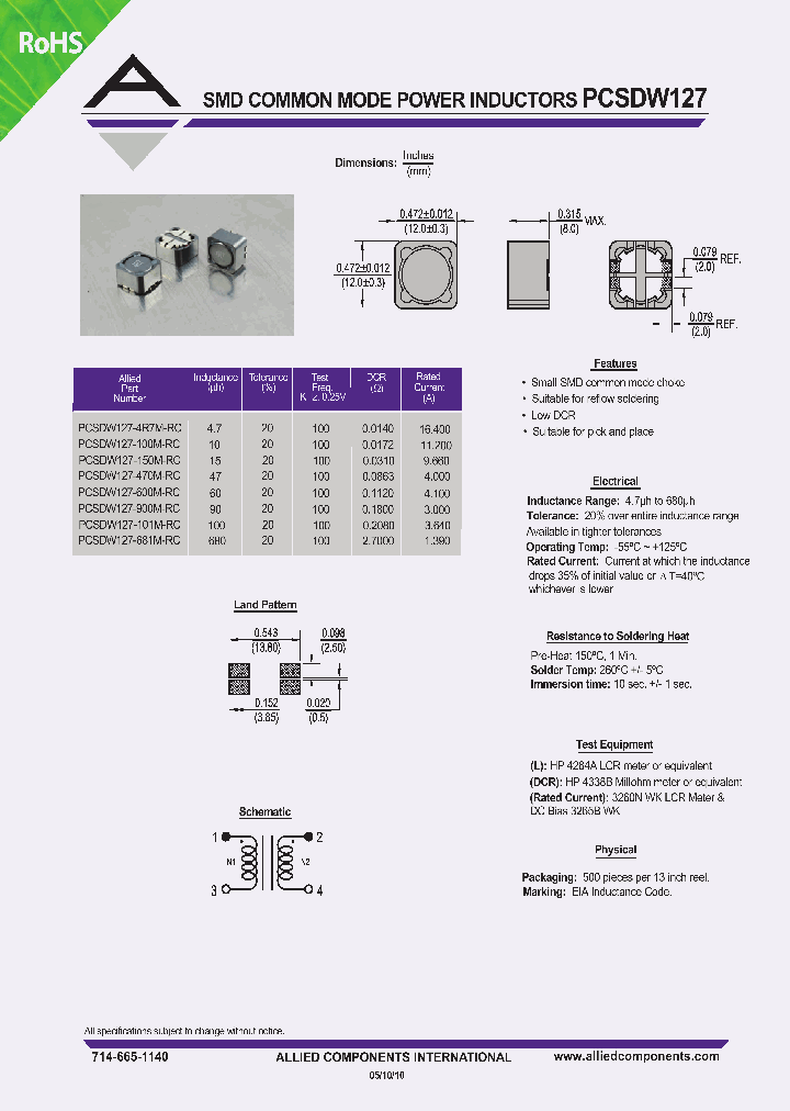 PCSDW127-900M-RC_186057.PDF Datasheet