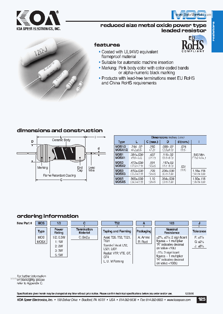 MOS1_158193.PDF Datasheet