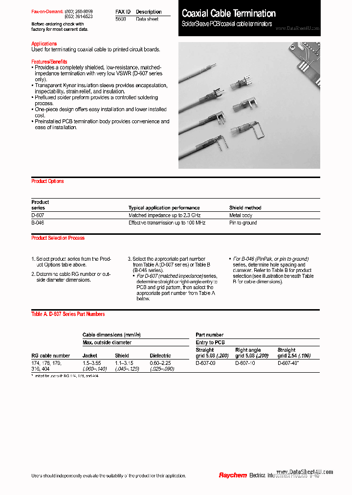 D-607-09_158533.PDF Datasheet