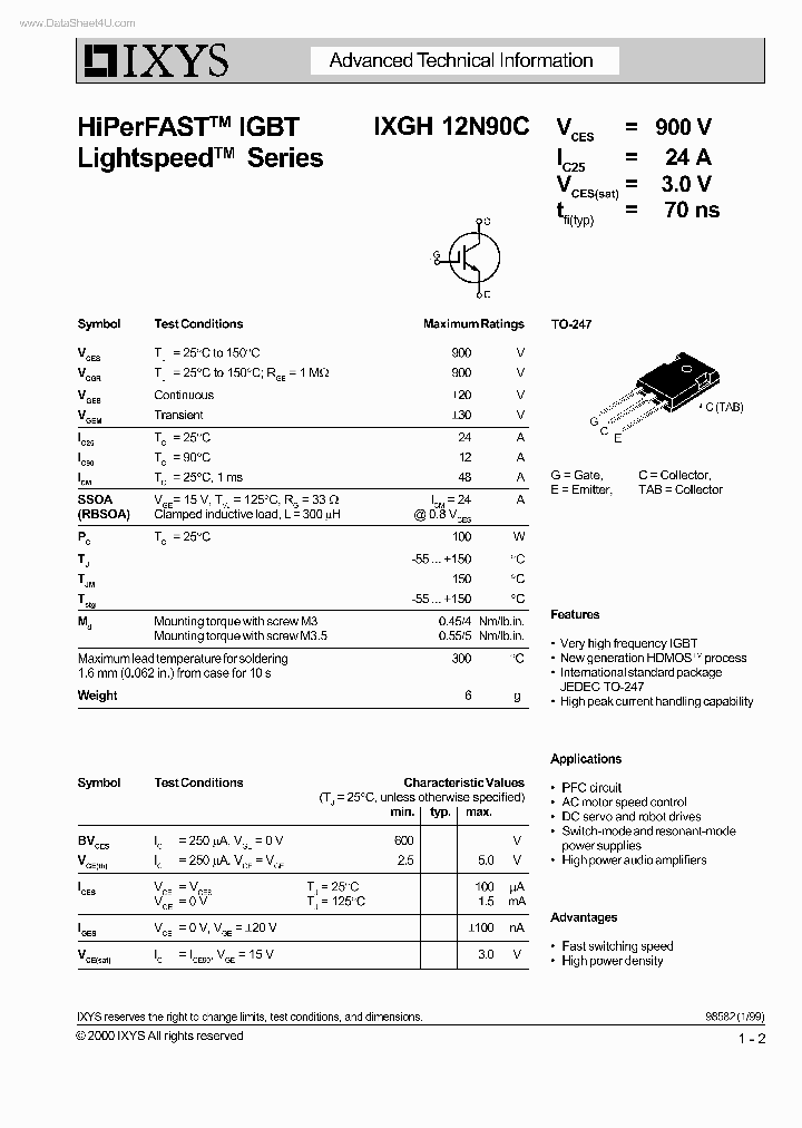 IXGH12N90C_159381.PDF Datasheet