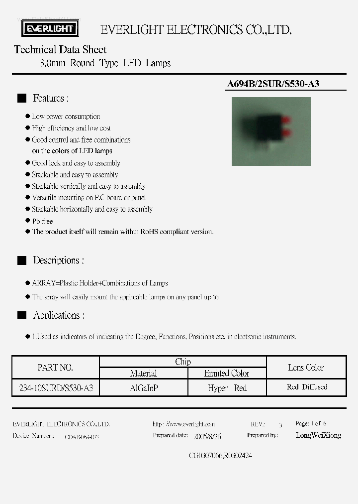 A694B2SURS530-A3_162144.PDF Datasheet