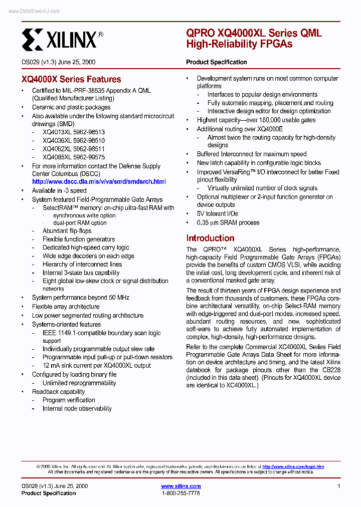 XQ4000XL_161357.PDF Datasheet