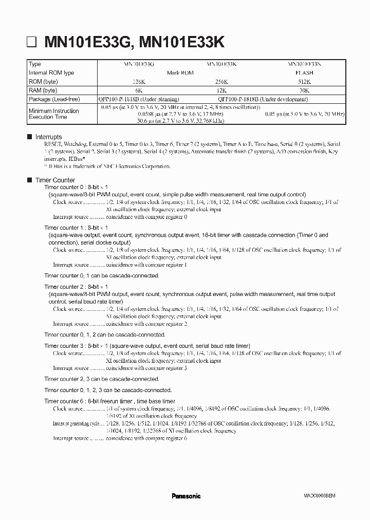 MN101EF33N_195775.PDF Datasheet