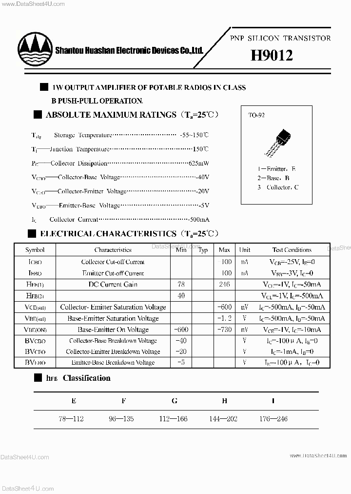 H9012_165141.PDF Datasheet Download --- IC-ON-LINE