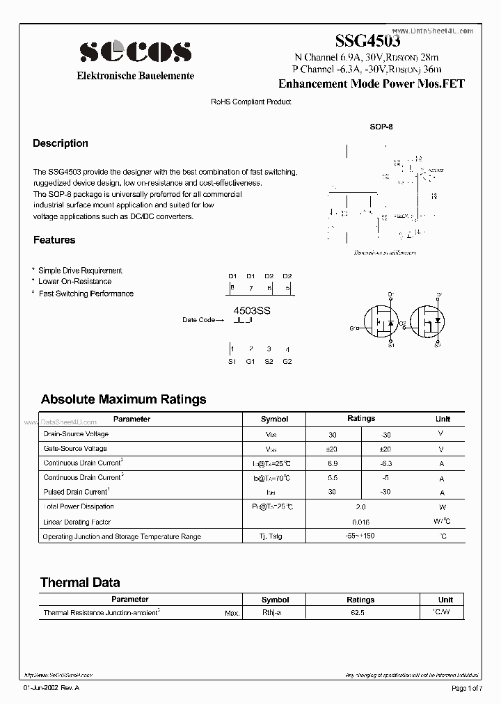 SSG4503_167951.PDF Datasheet