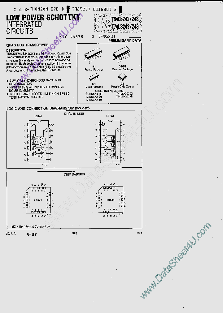 T74LS242_170262.PDF Datasheet