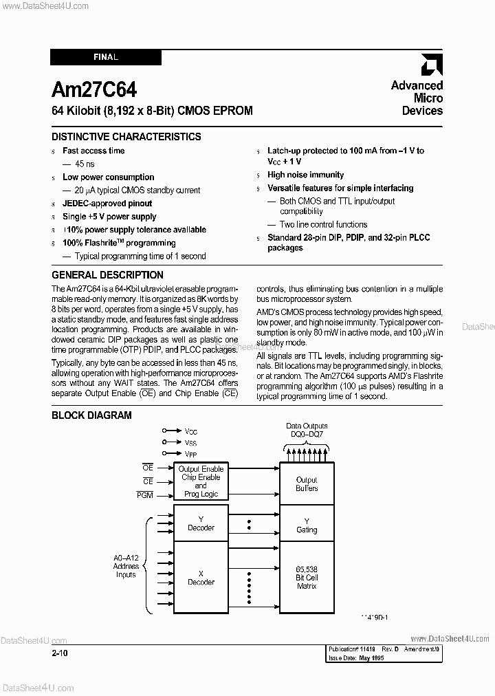 AMD27C64_176273.PDF Datasheet