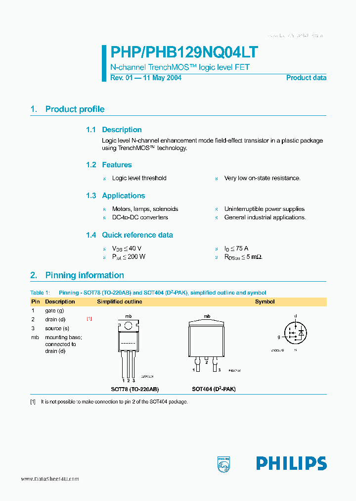 PHP129NQ04LT_176861.PDF Datasheet