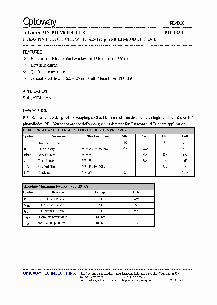 PD1310-XFA_200733.PDF Datasheet