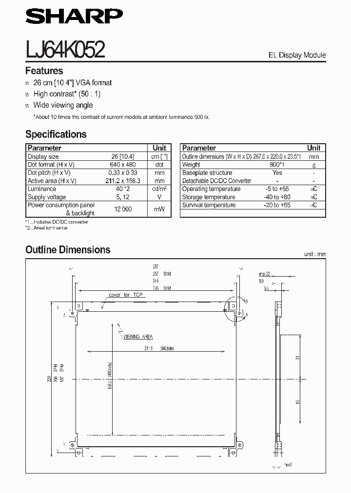 LJ64K052_207177.PDF Datasheet