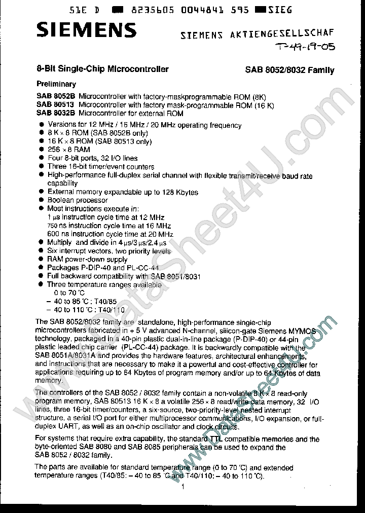 SAB8032_178303.PDF Datasheet