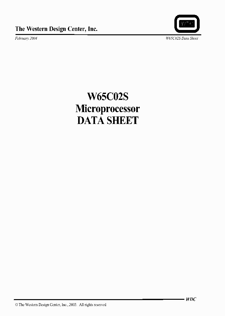 W65C02SPL-14_226036.PDF Datasheet