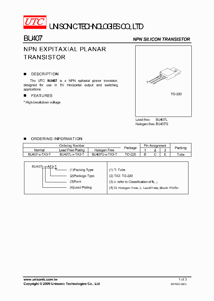 BU407-X-TA3-T_240455.PDF Datasheet
