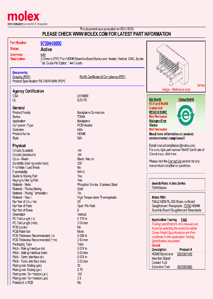 73944-5000_244290.PDF Datasheet