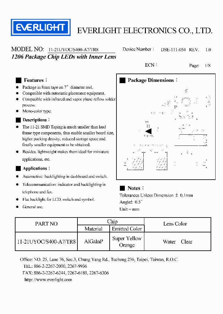 11-21UYOCS400-A7TR8_255010.PDF Datasheet