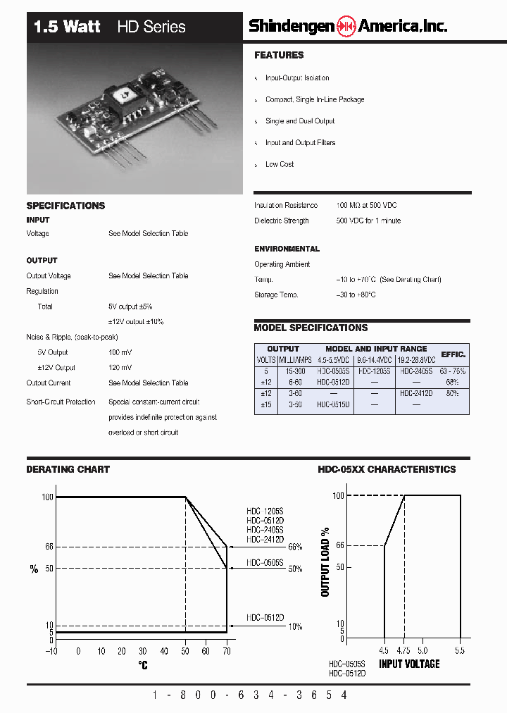 HDC-0505S_261355.PDF Datasheet Download --- IC-ON-LINE