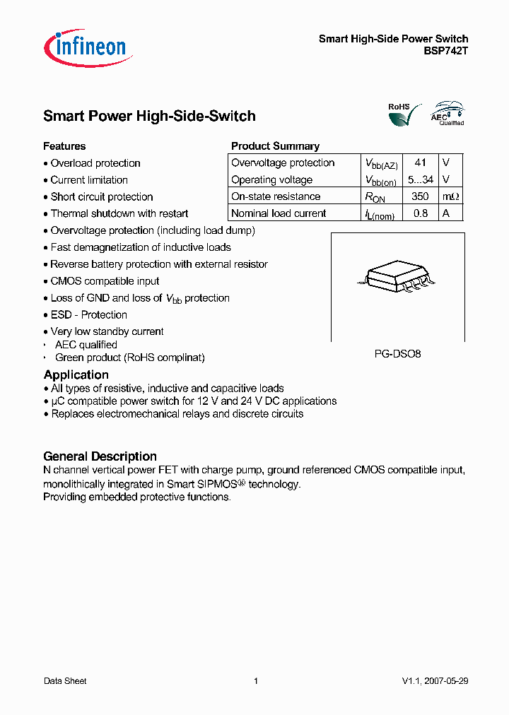BSP742T_270472.PDF Datasheet