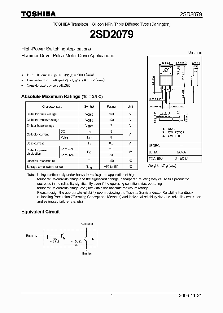 2SD2079_396661.PDF Datasheet