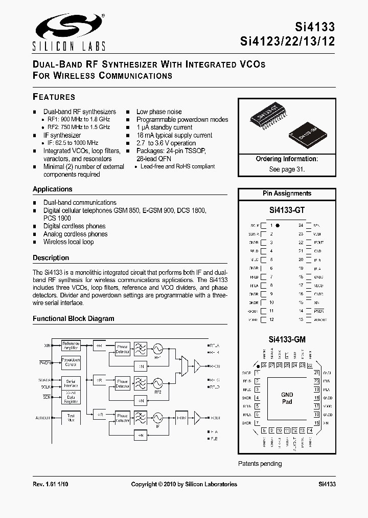 SI4133W-BMR_327542.PDF Datasheet