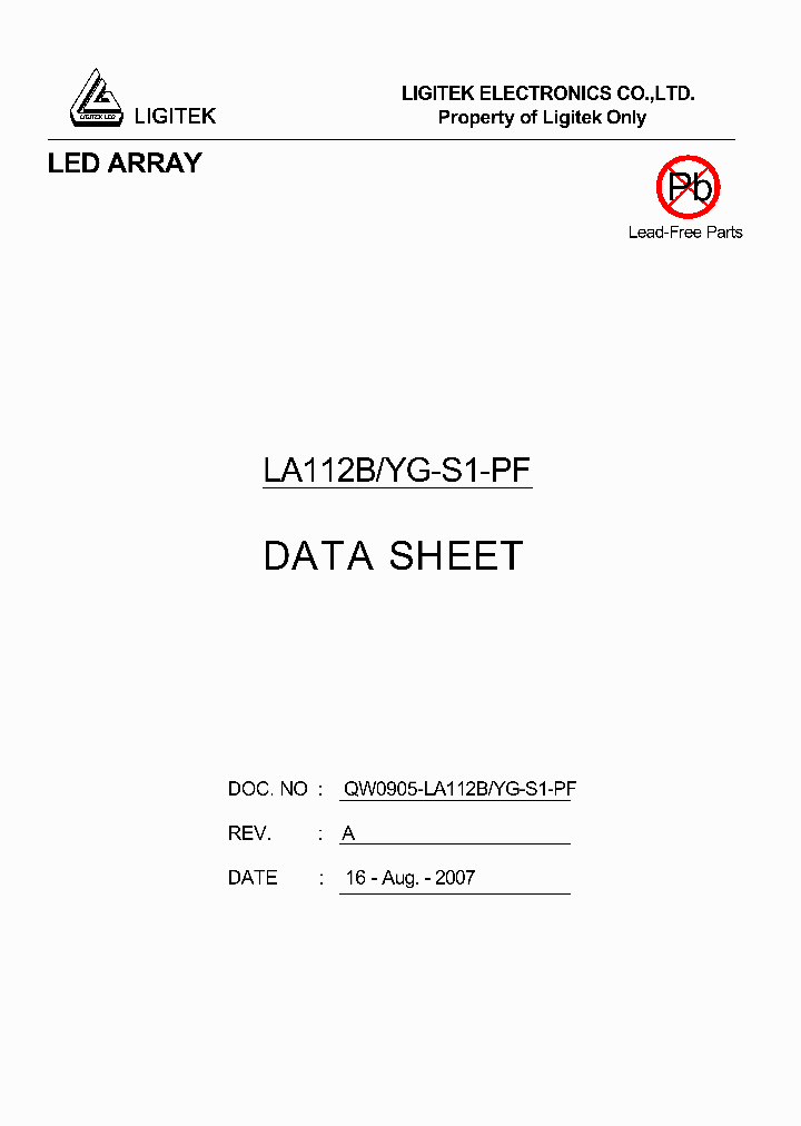 LA112B-YG-S1-PF_326905.PDF Datasheet