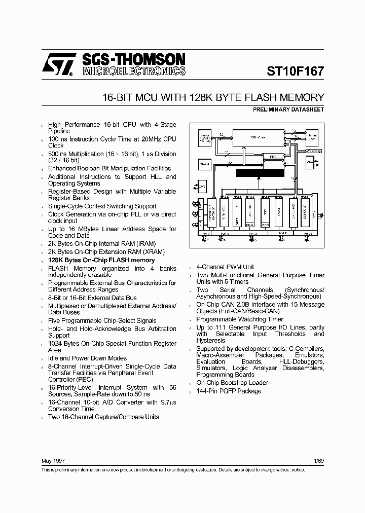 ST10F167_189084.PDF Datasheet
