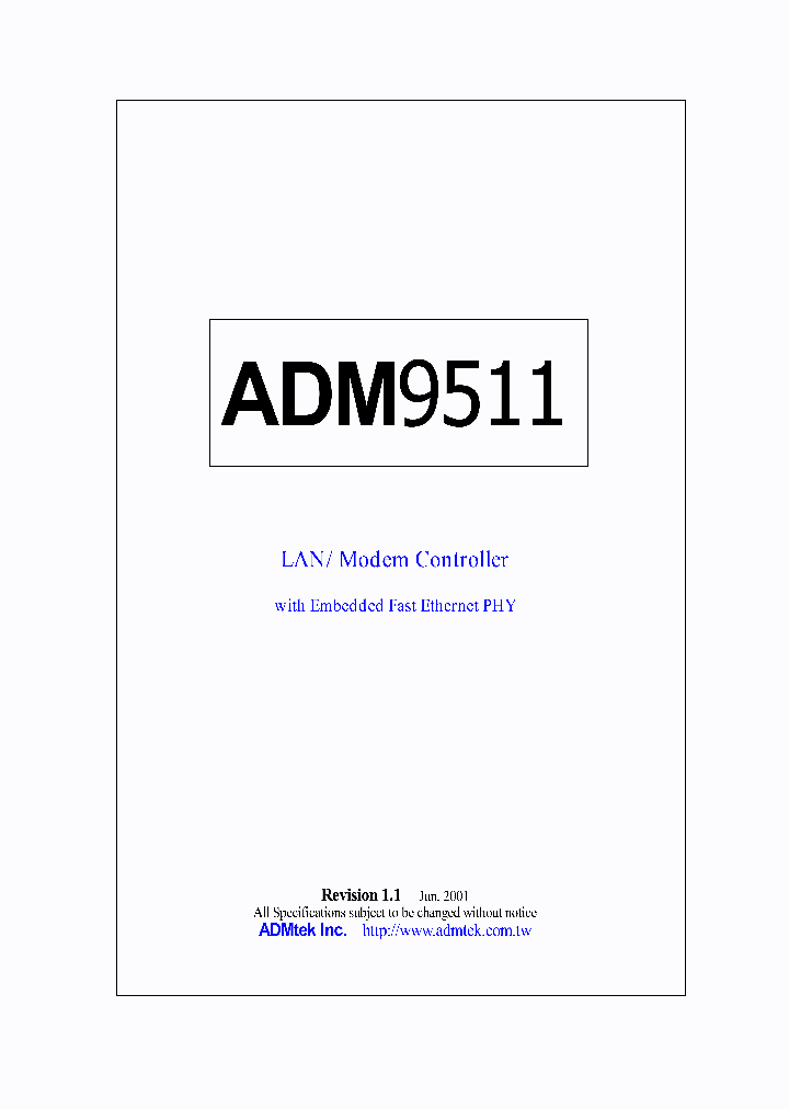 ADM9511_470108.PDF Datasheet