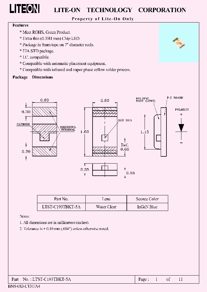 LTST-C193TBKT-5A_399092.PDF Datasheet