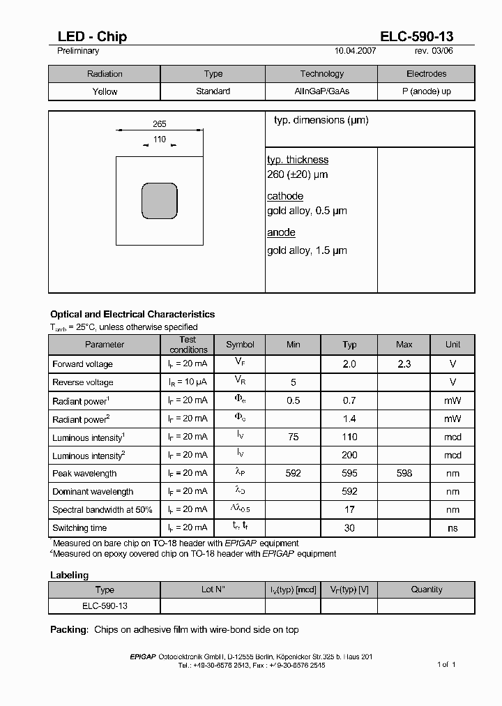 ELC-590-13_410275.PDF Datasheet