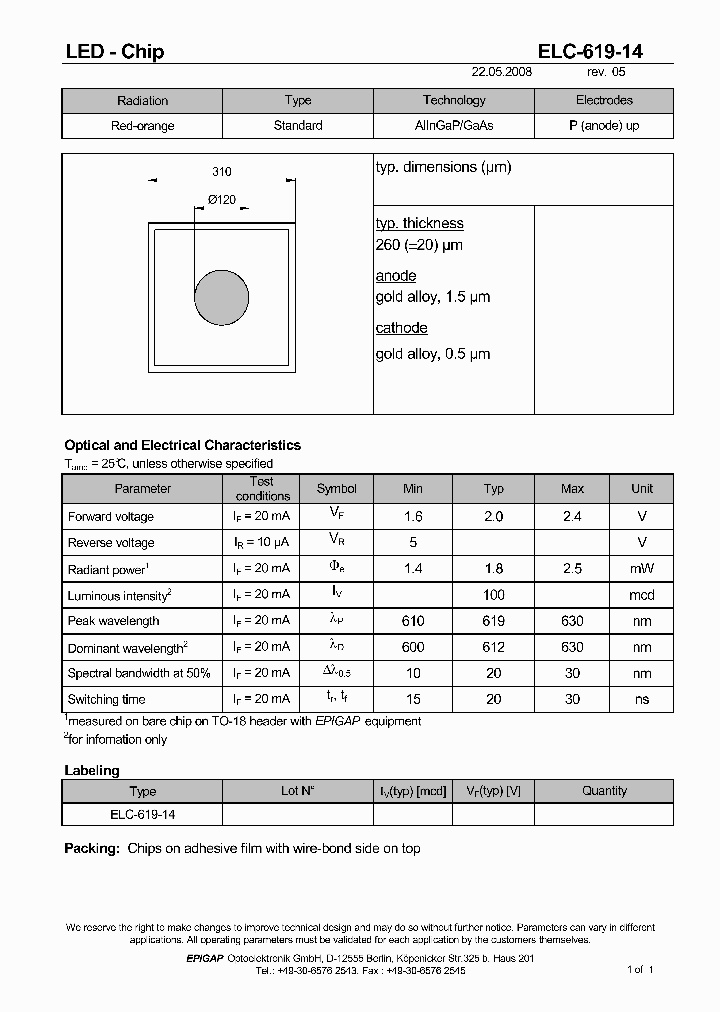 ELC-619-14_410294.PDF Datasheet