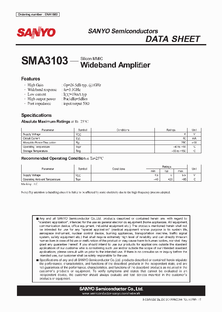 SMA3103_412290.PDF Datasheet