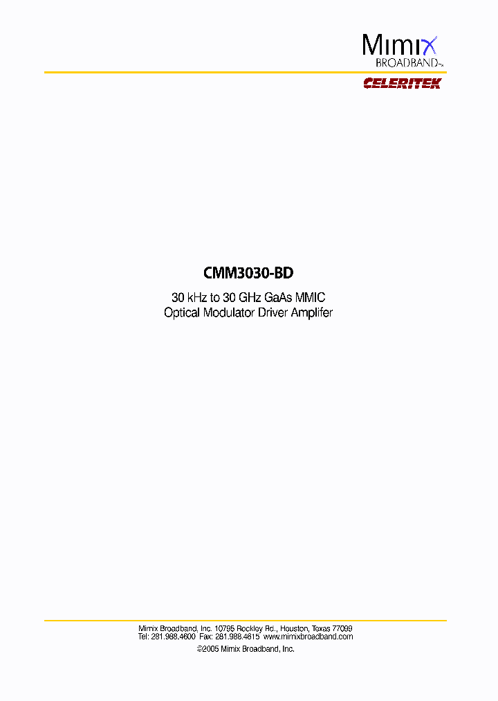 CMM3030-BD_433085.PDF Datasheet